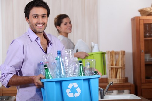 Waste collection services in Canary Wharf business district
