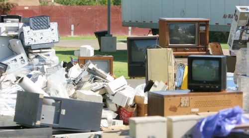 Professional furniture clearance team at work